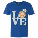T-Shirts Royal / X-Small Love Droids Men's Premium V-Neck