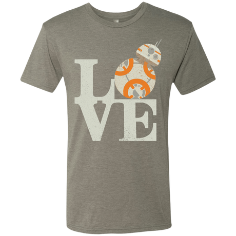 T-Shirts Venetian Grey / Small Love Droids Men's Triblend T-Shirt