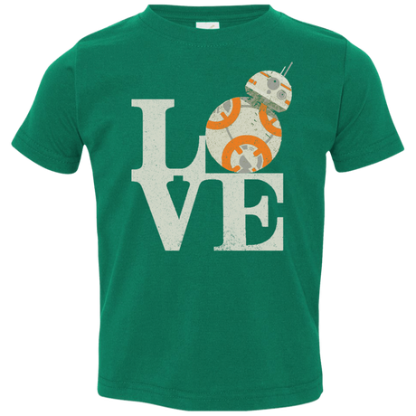 T-Shirts Kelly / 2T Love Droids Toddler Premium T-Shirt