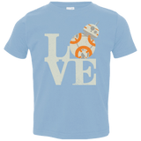 T-Shirts Light Blue / 2T Love Droids Toddler Premium T-Shirt