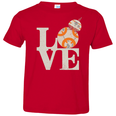 T-Shirts Red / 2T Love Droids Toddler Premium T-Shirt