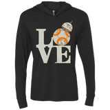 T-Shirts Vintage Black / X-Small Love Droids Triblend Long Sleeve Hoodie Tee