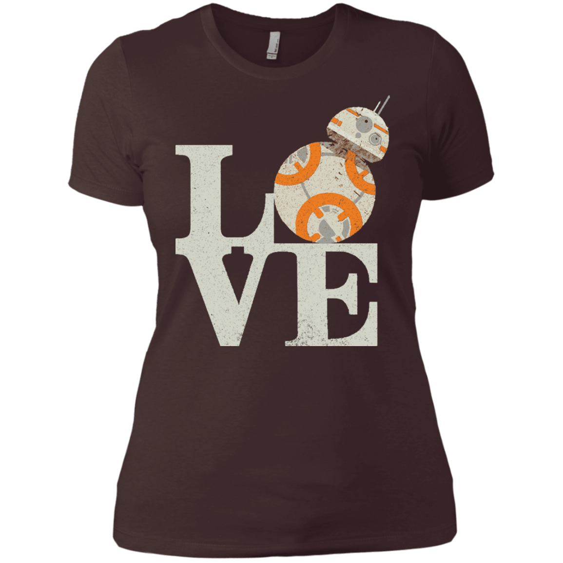 T-Shirts Dark Chocolate / X-Small Love Droids Women's Premium T-Shirt