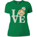 T-Shirts Kelly Green / X-Small Love Droids Women's Premium T-Shirt