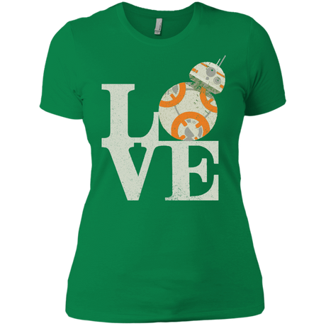T-Shirts Kelly Green / X-Small Love Droids Women's Premium T-Shirt