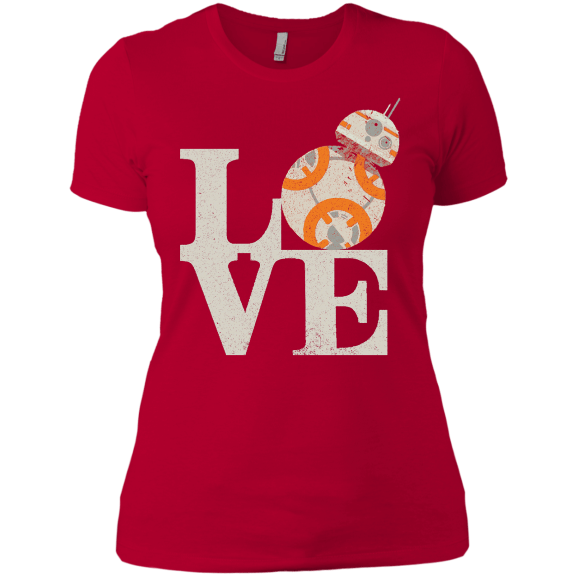 T-Shirts Red / X-Small Love Droids Women's Premium T-Shirt