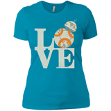 T-Shirts Turquoise / X-Small Love Droids Women's Premium T-Shirt