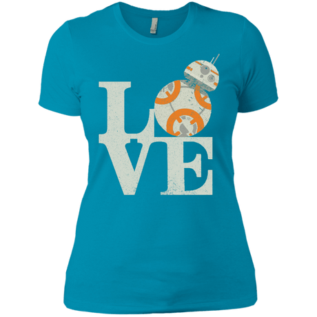 T-Shirts Turquoise / X-Small Love Droids Women's Premium T-Shirt