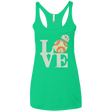 T-Shirts Envy / X-Small Love Droids Women's Triblend Racerback Tank