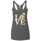 T-Shirts Premium Heather / X-Small Love Droids Women's Triblend Racerback Tank