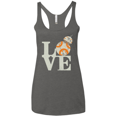 T-Shirts Premium Heather / X-Small Love Droids Women's Triblend Racerback Tank