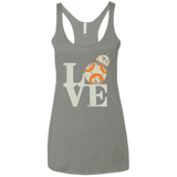 T-Shirts Venetian Grey / X-Small Love Droids Women's Triblend Racerback Tank