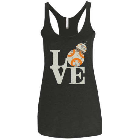 T-Shirts Vintage Black / X-Small Love Droids Women's Triblend Racerback Tank
