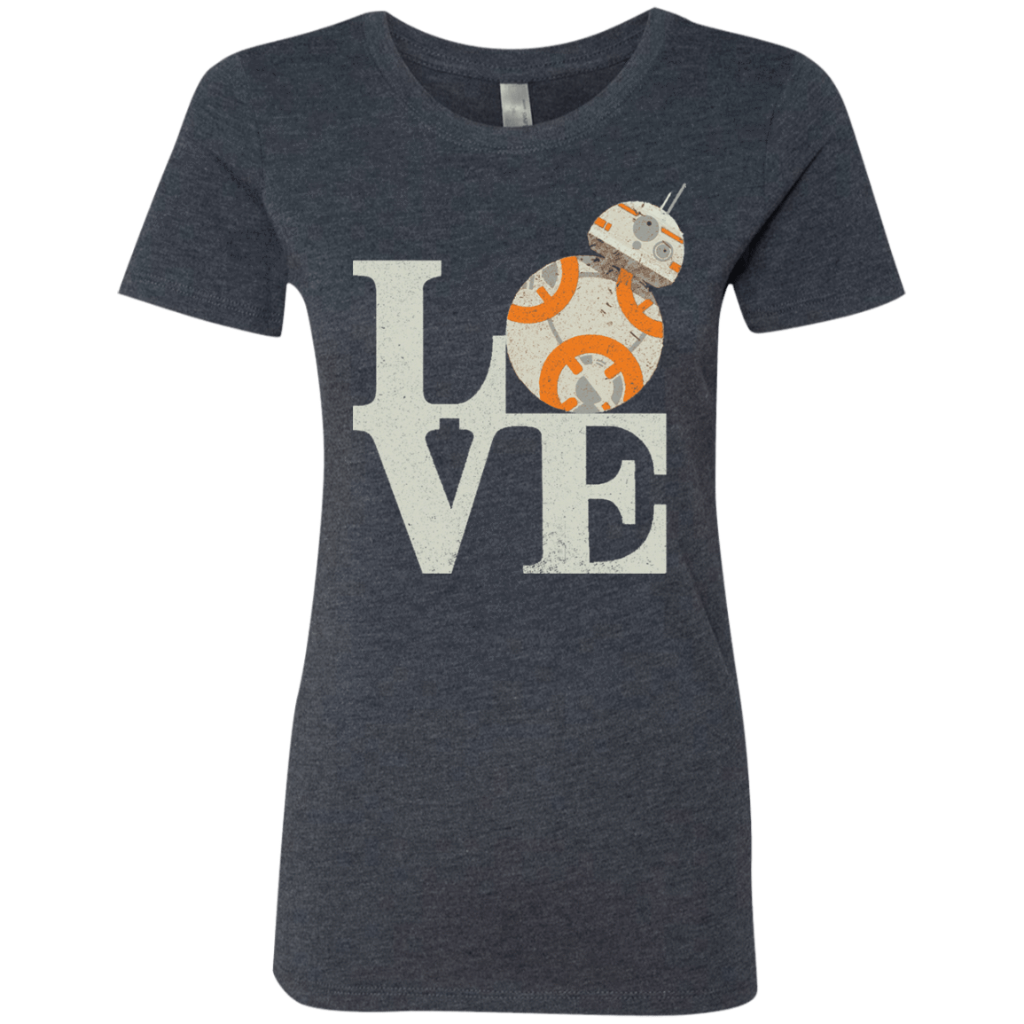 T-Shirts Vintage Navy / Small Love Droids Women's Triblend T-Shirt