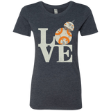 T-Shirts Vintage Navy / Small Love Droids Women's Triblend T-Shirt