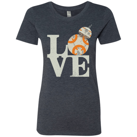 T-Shirts Vintage Navy / Small Love Droids Women's Triblend T-Shirt