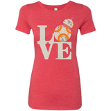 T-Shirts Vintage Red / Small Love Droids Women's Triblend T-Shirt
