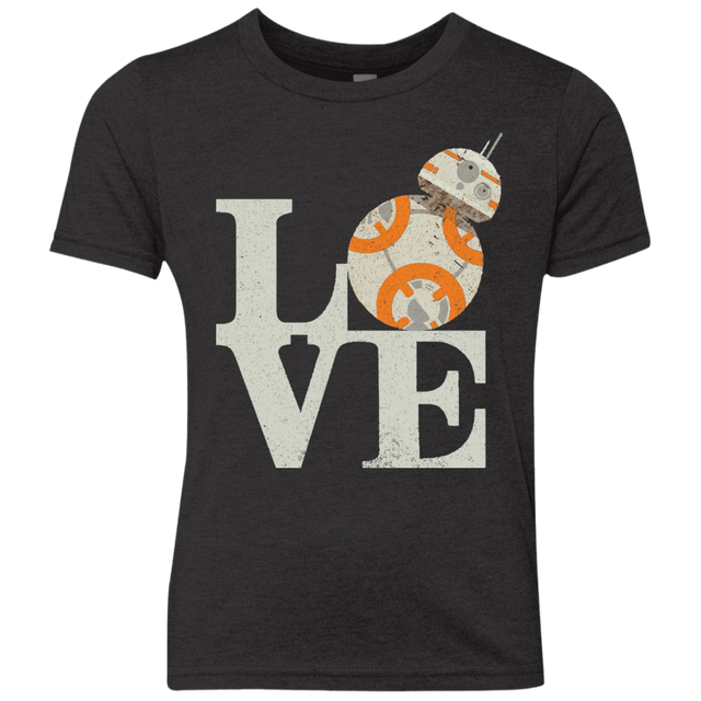 T-Shirts Vintage Black / YXS Love Droids Youth Triblend T-Shirt