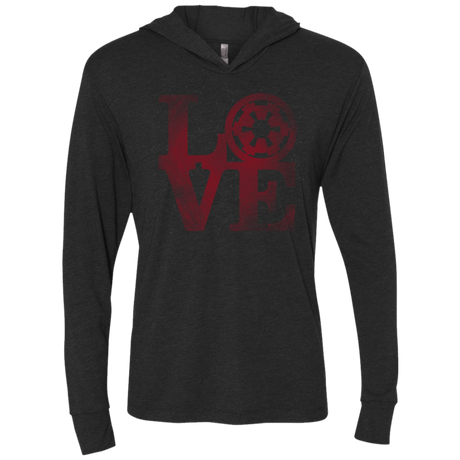 T-Shirts Vintage Black / X-Small LOVE Empire Triblend Long Sleeve Hoodie Tee