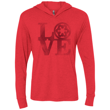 T-Shirts Vintage Red / X-Small LOVE Empire Triblend Long Sleeve Hoodie Tee