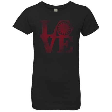 T-Shirts Black / YXS LOVE First Order Girls Premium T-Shirt