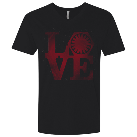 T-Shirts Black / X-Small LOVE First Order Men's Premium V-Neck
