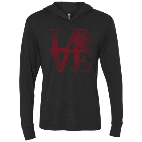 T-Shirts Vintage Black / X-Small LOVE First Order Triblend Long Sleeve Hoodie Tee