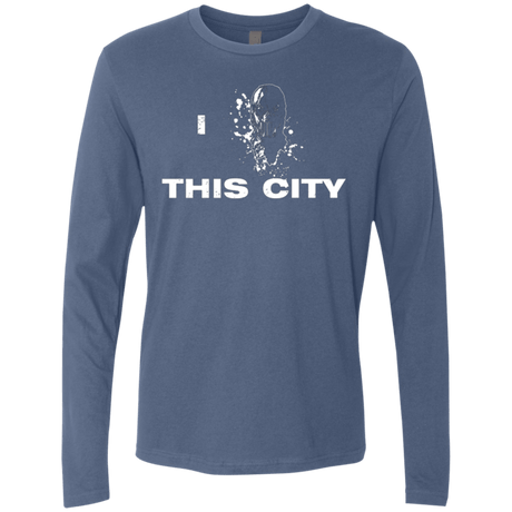 T-Shirts Indigo / Small Love For The City Men's Premium Long Sleeve