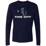 T-Shirts Midnight Navy / Small Love For The City Men's Premium Long Sleeve