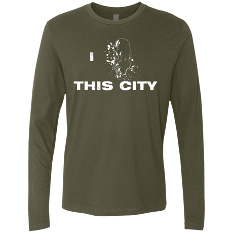 T-Shirts Military Green / Small Love For The City Men's Premium Long Sleeve