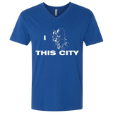 T-Shirts Royal / X-Small Love For The City Men's Premium V-Neck