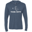 T-Shirts Indigo / X-Small Love For The City Triblend Long Sleeve Hoodie Tee