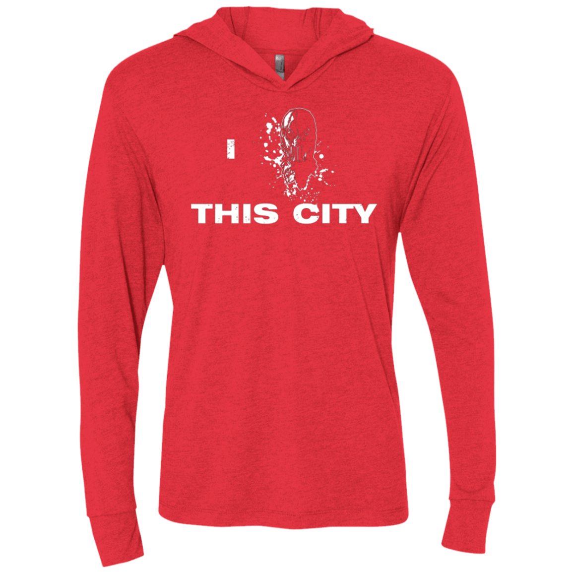 T-Shirts Vintage Red / X-Small Love For The City Triblend Long Sleeve Hoodie Tee