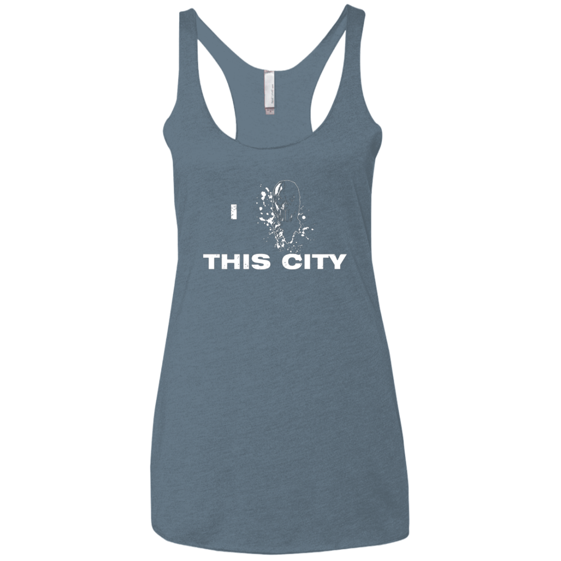 T-Shirts Indigo / X-Small Love For The City Women's Triblend Racerback Tank