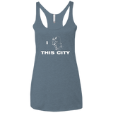 T-Shirts Indigo / X-Small Love For The City Women's Triblend Racerback Tank