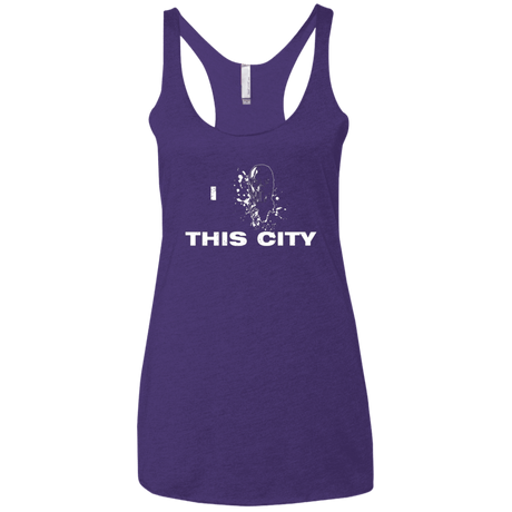 T-Shirts Purple / X-Small Love For The City Women's Triblend Racerback Tank