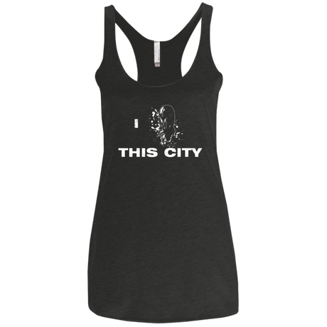 T-Shirts Vintage Black / X-Small Love For The City Women's Triblend Racerback Tank