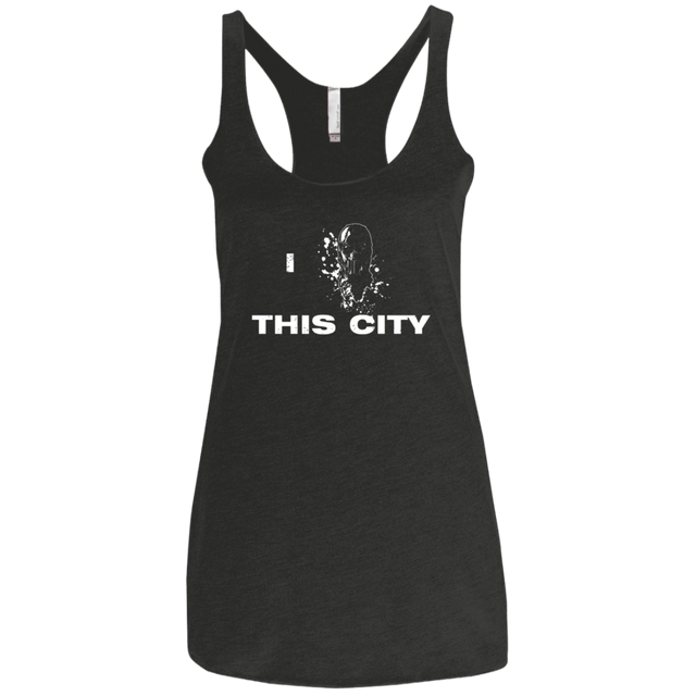 T-Shirts Vintage Black / X-Small Love For The City Women's Triblend Racerback Tank