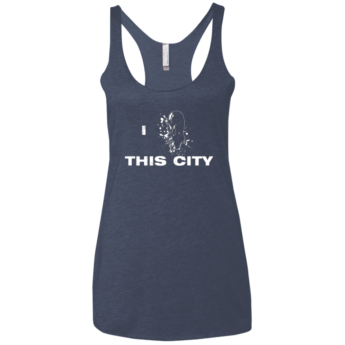 T-Shirts Vintage Navy / X-Small Love For The City Women's Triblend Racerback Tank