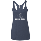 T-Shirts Vintage Navy / X-Small Love For The City Women's Triblend Racerback Tank