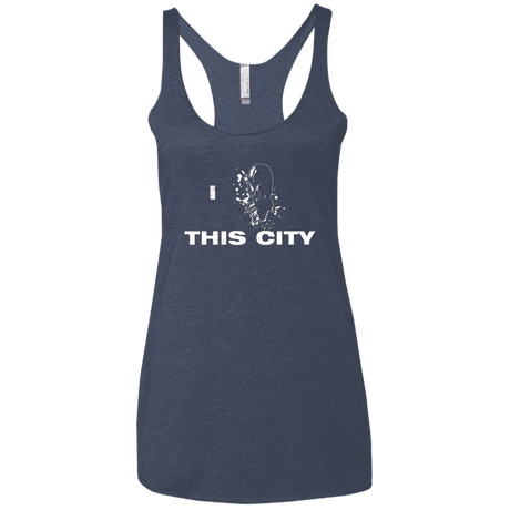 T-Shirts Vintage Navy / X-Small Love For The City Women's Triblend Racerback Tank