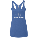 T-Shirts Vintage Royal / X-Small Love For The City Women's Triblend Racerback Tank