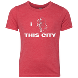 T-Shirts Vintage Red / YXS Love For The City Youth Triblend T-Shirt