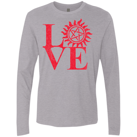 T-Shirts Heather Grey / Small Love Hunting Men's Premium Long Sleeve