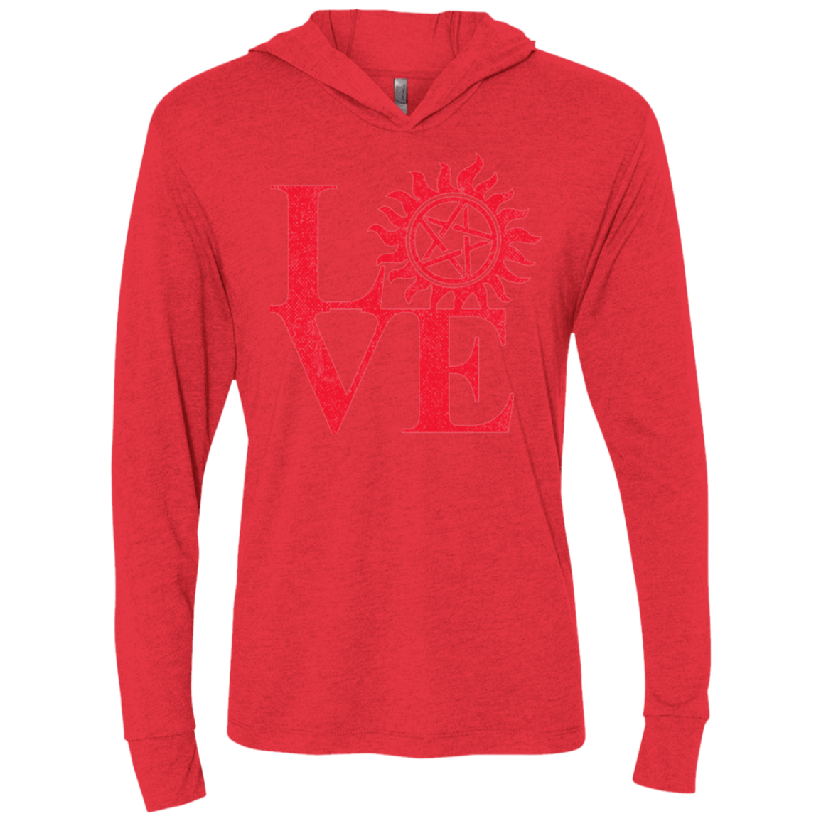 T-Shirts Vintage Red / X-Small Love Hunting Triblend Long Sleeve Hoodie Tee