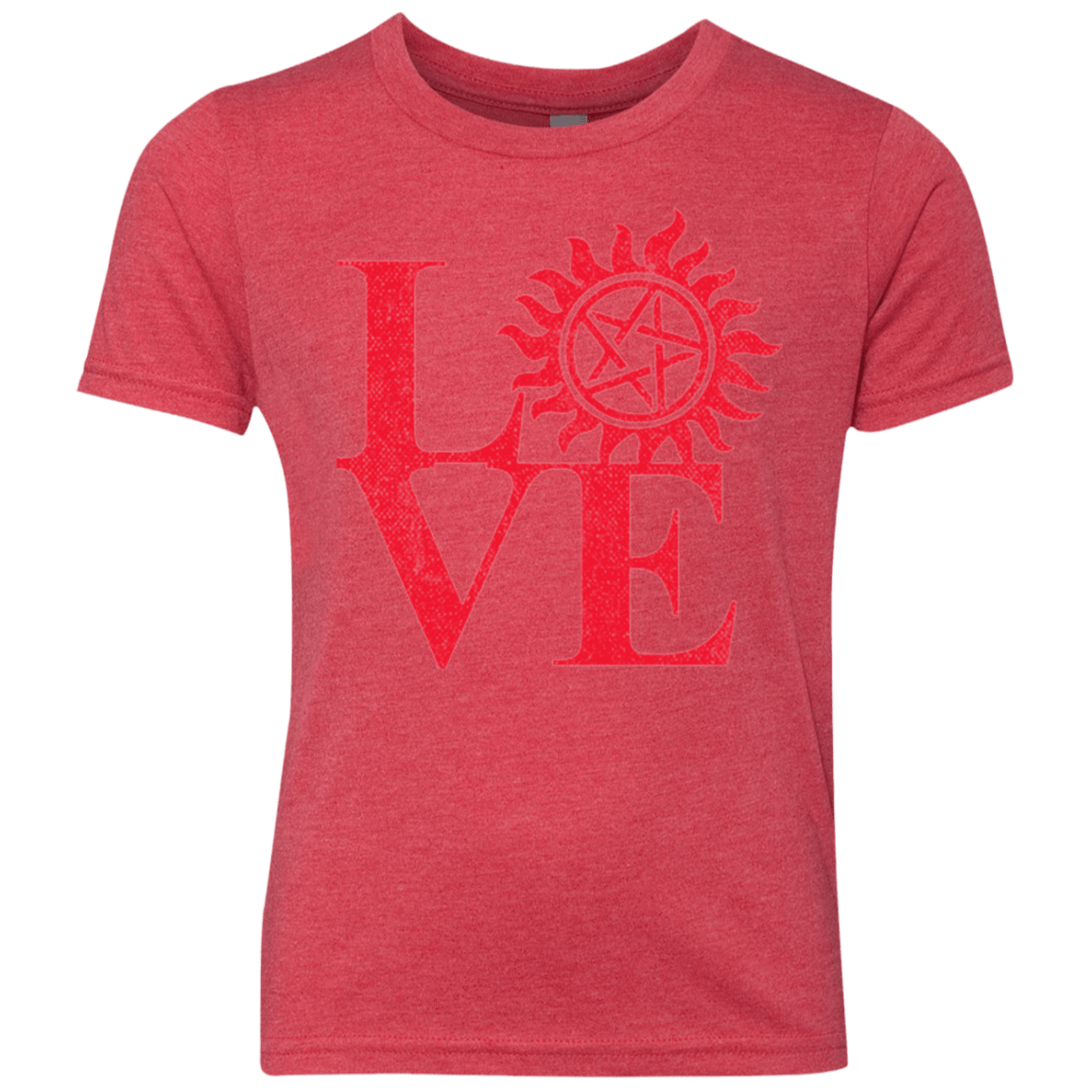 T-Shirts Vintage Red / YXS Love Hunting Youth Triblend T-Shirt