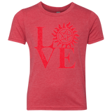 T-Shirts Vintage Red / YXS Love Hunting Youth Triblend T-Shirt