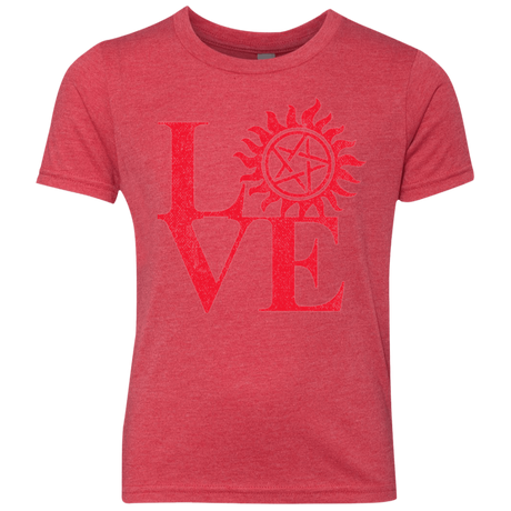 T-Shirts Vintage Red / YXS Love Hunting Youth Triblend T-Shirt