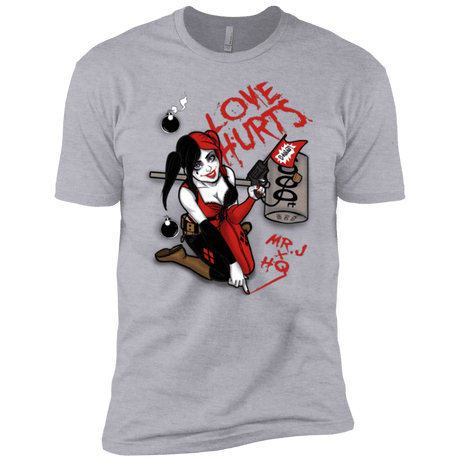 T-Shirts Heather Grey / YXS Love Hurts Boys Premium T-Shirt
