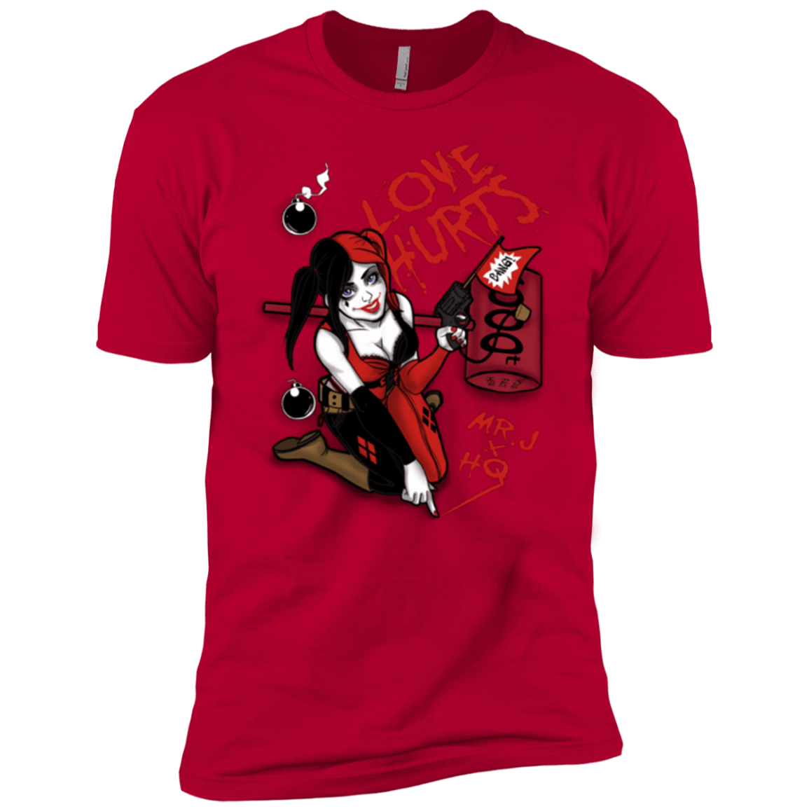 T-Shirts Red / YXS Love Hurts Boys Premium T-Shirt